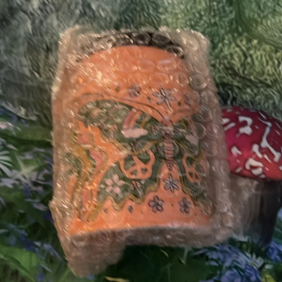 Retro Mushroom Butterfly Stash Jar (EB Exclusive), New - Picture 4 of 5